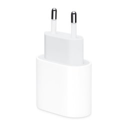 Оригинален адаптер 220V Apple Travel USB-C Charger 20W - Бял, MHJE3ZM/A