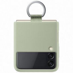 Оригинален гръб Samsung Silicone Cover за Galaxy Z Flip 3 - Зелен, EF-PF711TME