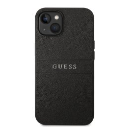 Гръб Guess PU Leather Saffiano Case за iPhone 14 - Черен