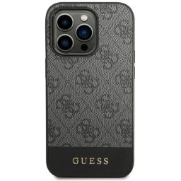 Гръб Guess 4G Stripe Case за iPhone 14 Pro - Сив