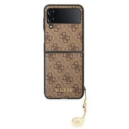 Гръб Guess 4G Charms Case за Samsung Galaxy Z Flip 4 - Кафяв