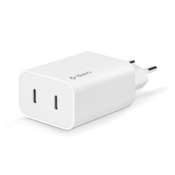 Адаптер ttec SmartCharger Duo PD 40W Travel Charger USB-C + USB-C - Бял