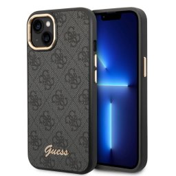Гръб Guess PC/TPU 4G Metal Camera Outline Case за iPhone 14 - Черен