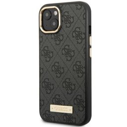 Гръб Guess PU 4G MagSafe Compatible Case за iPhone 14 - Черен