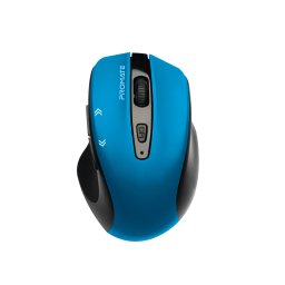 Мишка ProMate, Cursor, EZGrip Ergonomic Wireless Mouse • 800/1200/1600Dpi • Quick Forward/Back Buttons • 10m Working Range • Plug and Play Support, Син
