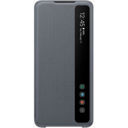 Оригинален калъф Samsung Clear View за Galaxy Galaxy S20 Ultra - Сив,EF-ZG988CJE