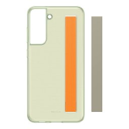 Оригинален гръб Samsung Clear Strap Cover for Galaxy S21 FE - Olive Green, EF-XG990CME