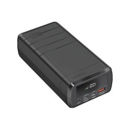 Външна батерия ProMate POWERMINE PowerBank 130W / 3.0 QC, LCD, 38000mAh - Черна