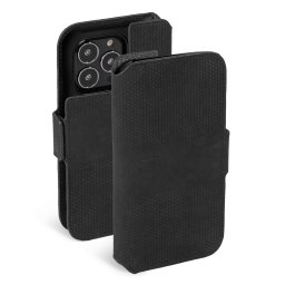 Калъф Krusell Leather Phone Wallet за Iphone 14 Pro Max - Черен