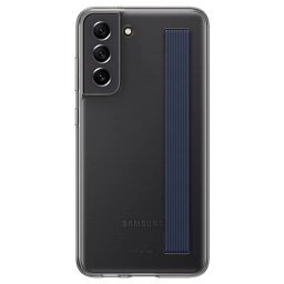 Оригинален калъф Samsung Clear Strap Cover за Samsung Galaxy S21 FE - Тъмно сив, EF-XG990CBE