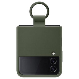 Оригинален гръб Samsung Silicone Cover for Galaxy Z Flip 4 - Зелен, EF-PF721TGE