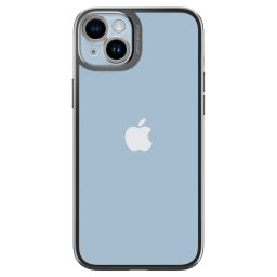 Гръб Spigen Optik Crystal за iPhone 14 - Порзрачен с сребриста рамка