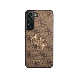 Гръб Guess PU 4G Metal Logo Case за Samsung Galaxy S23 Plus - Кафяв