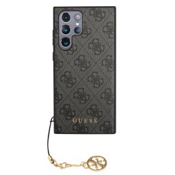 Гръб Guess 4G Charms Case за Samsung Galaxy S23 Ultra - Сив