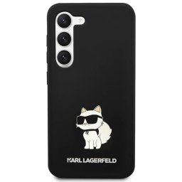 Гръб Karl Lagerfeld Liquid Silicone Choupette NFT Case за Samsung Galaxy S23 Plus - Черен