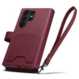 Калъф Spigen Wallet S Plus за Samsung Galaxy S23 Ultra - Бордо