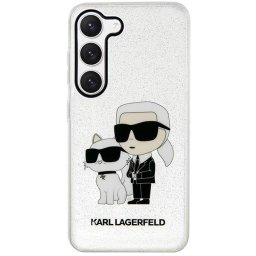 Гръб Karl Lagerfeld IML Glitter Karl and Choupette NFT Case за Samsung Galaxy S23 - Прозрачен