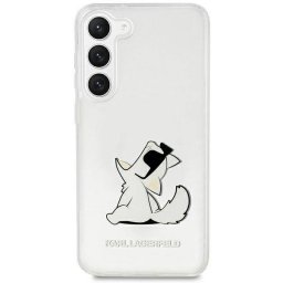 Гръб Karl Lagerfeld PC/TPU Choupette Eat Case за Samsung Galaxy S23 - Прозрачен