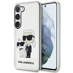 Гръб Karl Lagerfeld IML Glitter Karl and Choupette NFT Case за Samsung Galaxy S23 Plus - Прозрачен