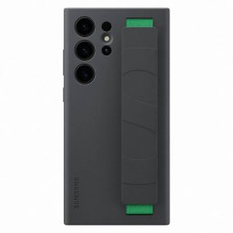 Оригинален калъф Samsung Silicone Cover with Strap за Samsung Galaxy S23 Ultra - Черен, EF-GS918TBE
