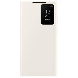 Оригинален калъф Samsung Clear View Case за Samsung Galaxy S23 Ultra - Cream, EF-ZS918CUE