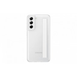 Оригинален гръб Samsung Clear Strap Cover за Galaxy S21 FE - Бял, EF-XG990CWE