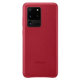 Оригинален калъф Samsung Leather Cover за Galaxy S20 Ultra - EF- Червен, VG988LRE