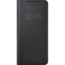 Оригинален калъф Samsung LEDView Cover за Galaxy S21 Plus - Черен, EF-NG996PBE