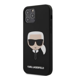Гръб Karl Lagerfeld Head Silicone Case за iPhone 12/12 Pro 6.1 - Черен