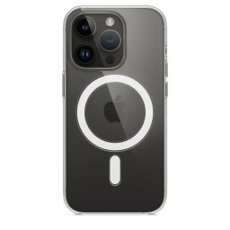 Оригинален гръб Apple Clear MagSafe Cover за iPhone 14 Pro - Прозрачен, MPU63ZM/A