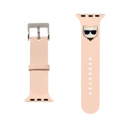 Каишка за часовник Karl Lagerfeld Choupette Head Watch Strap за Apple Watch 38/40mm - Розова