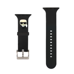 Каишка за часовник Karl Lagerfeld Karl Head Watch Strap за Apple Watch 42/44mm - Черна