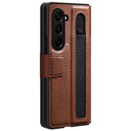 Гръб Nillkin Aoge Case за Samsung Galaxy Z Fold 5 - Кафяв