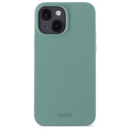 Гръб Holdit Silicone Case за iPhone 15 - Зелен