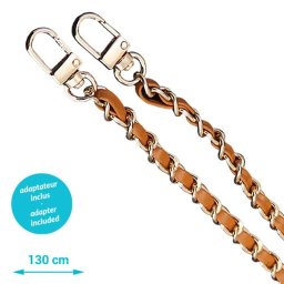 Огърлица за мобилен телефон Phone necklaces Leather - Кафява L size