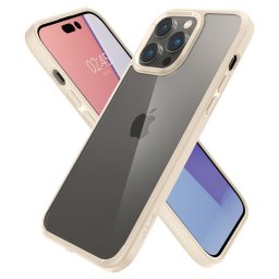 Гръб Spigen Crystal Hybrid за iPhone 14 Pro - Sand beige