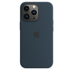 Оригинален гръб Apple Silicone Magsafe Cover за iPhone 13 Pro - Син, MM2J3ZM/A