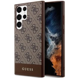 Гръб Guess 4G Stripe Case за Samsung Galaxy S24 Ultra - Кафяв