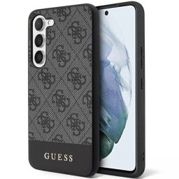 Гръб Guess 4G Stripe Case за Samsung Galaxy S24 - Сив