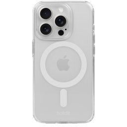 Гръб Holdit за iPhone 15 Pro, MagSafe Case, Бял