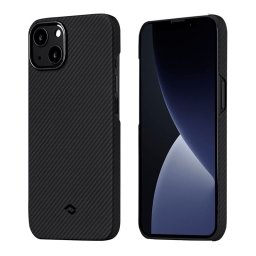 Гръб Pitaka Air Case за iPhone 13 - Черно/сив