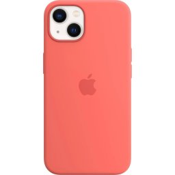 Оригинален гръб Apple Silicone Magsafe Cover за iPhone 13 - Pink Pomelo, MM253FE/A