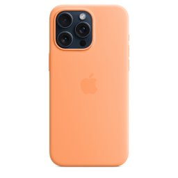 Оригинален гръб Apple за Iphone 15 Pro Max Silicone Case w MagSafe - Orange Sorbet