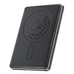 Външна батерия ProMate, Blade-5.Black 5000mAh Ultra-Slim 15W MagSafe Compatible Power Bank w/ 20W PD USB-C input/Output Port, Aluminium Construction - Черна