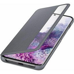 Оригинален Калъф за SAMSUNG S20 , Clear View, Сив