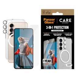 Комплект CARE by PanzerGlass Bundle за Samsung Galaxy S25 3in1 Case, Hoops, UWF