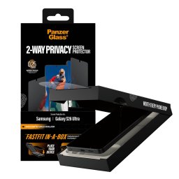 Стъклен протектор PanzerGlass за Samsung Galaxy S26 Ultra, 2-Way Privacy, Ultra-Wide Fit w. FASTFIT IN-A-BOX