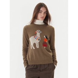 Weekend Max Mara Пуловер Nitra 2525366292 Кафяв Regular Fit