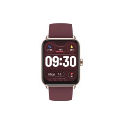 Smart часовник ttec Tempus 44 mm Rectangular Case Smartwatch - Ruby Red