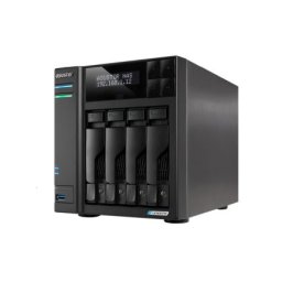 Мрежов сторидж Asustor Lockerstor AS6704T, 4 Bay NAS, Intel Jasper Lake Quad-Core 2.0GHz, 4GB RAM DDR4, 5GbE x 2, M.2 SSD Slotsx4 (Diskless), USB 2.0, USB 3.2 Gen 2x2, Toolless installation, with hot-swappable tray, hardware encryption, MyArchive, EZ conn